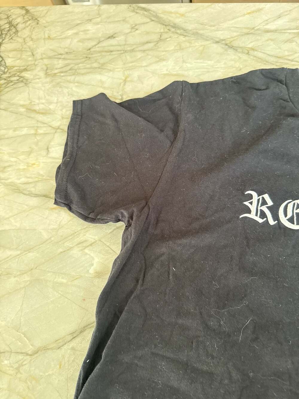 Rejects Clothing Gothic Script Jester Graphic Bla… - image 4